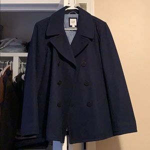 Double breasted pea coat